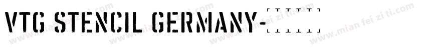 Vtg Stencil Germany字体转换